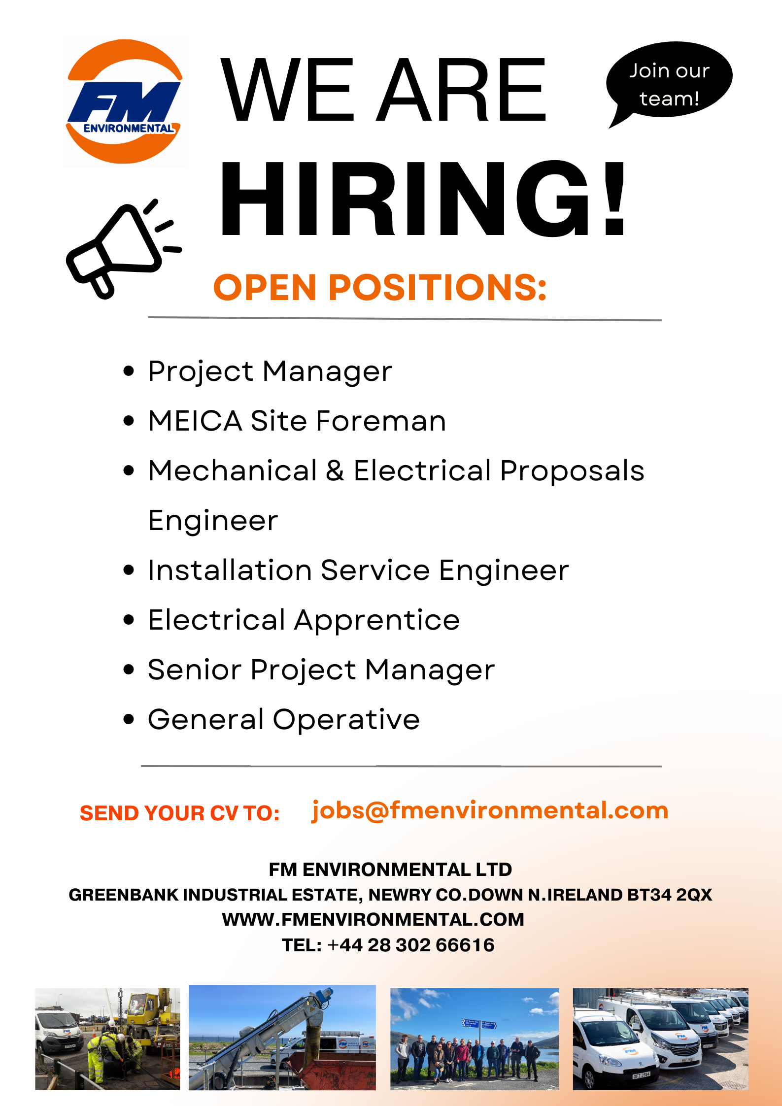 Recruitment Opportunities in FME – FM Environmental